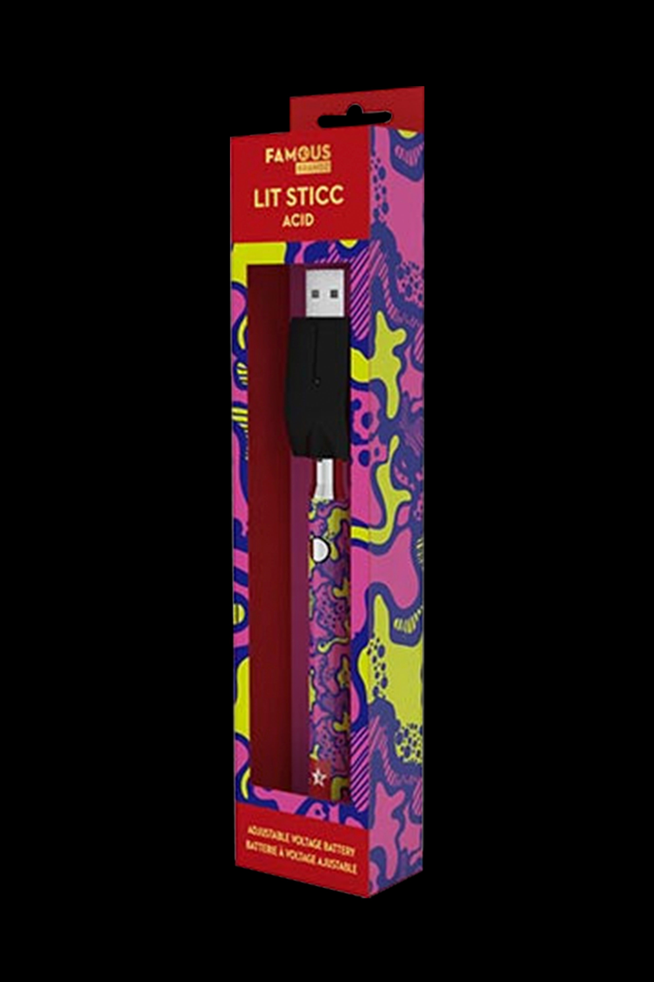 Famous Design Lit Sticc Adjustable Voltage Battery - 24 Pack: Get Lit in Style!
