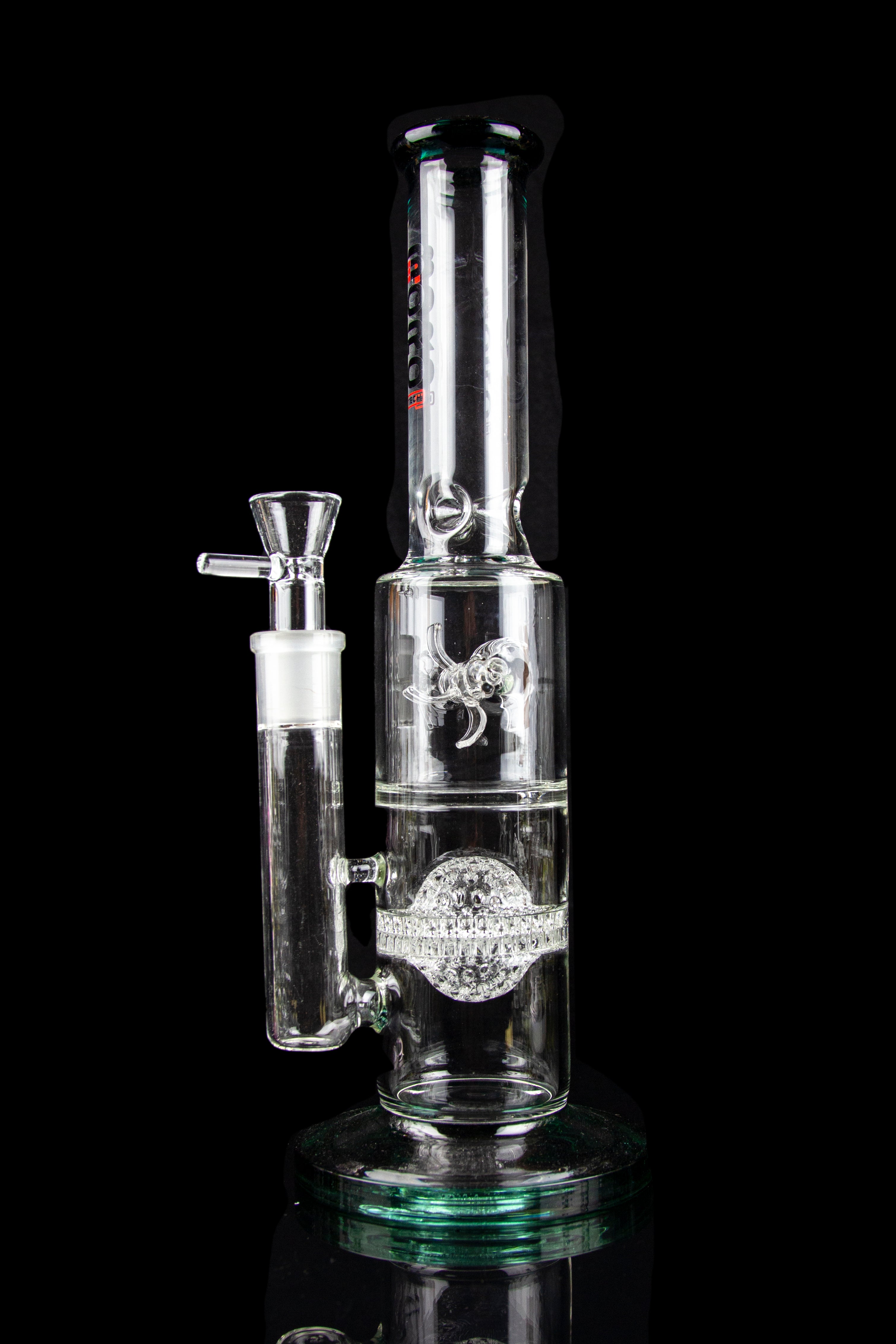 BoroTech Helheim Fat Can Glass Bong with Disco Ball & Windmill Perc