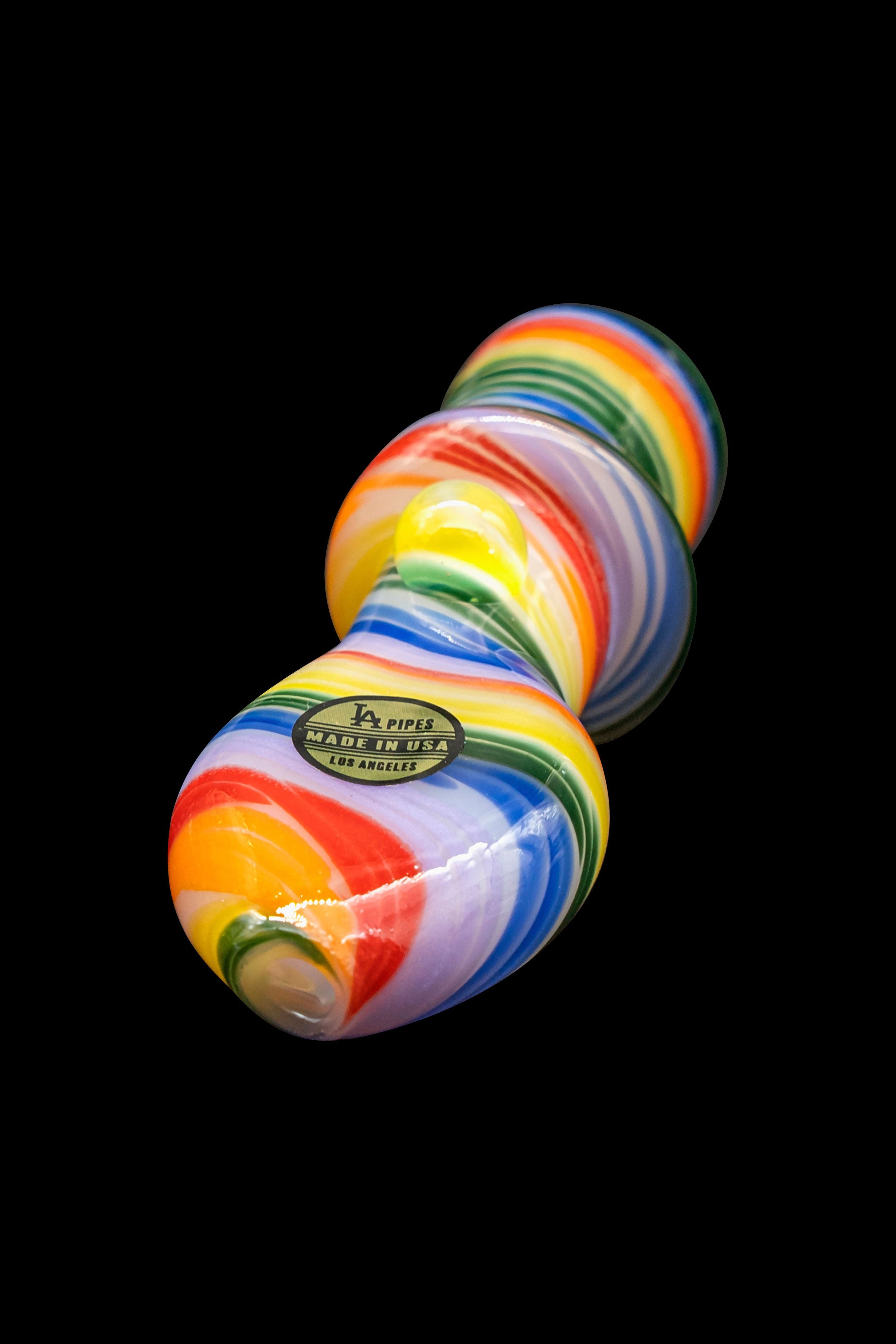 LA Pipes Rainbow Tornado Chillum: A Stunning Smoking Companion