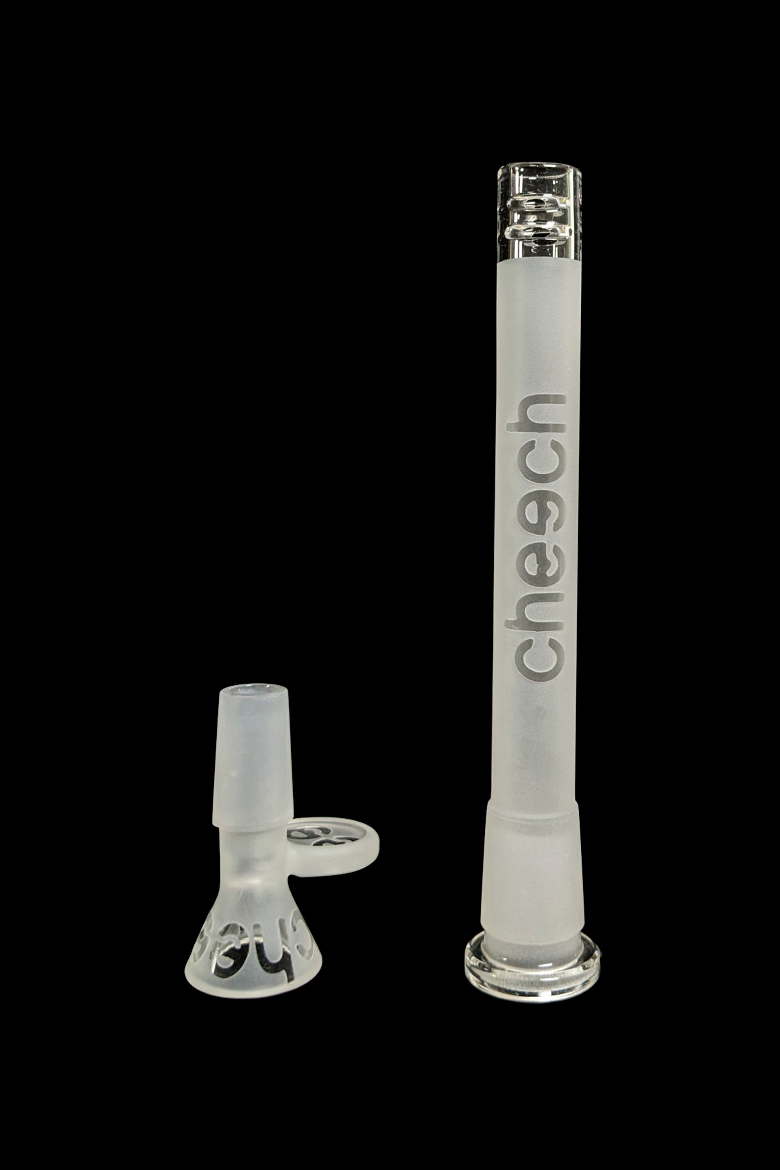 Cheech Glass Stunning Etched Tri - Color Water Pipe