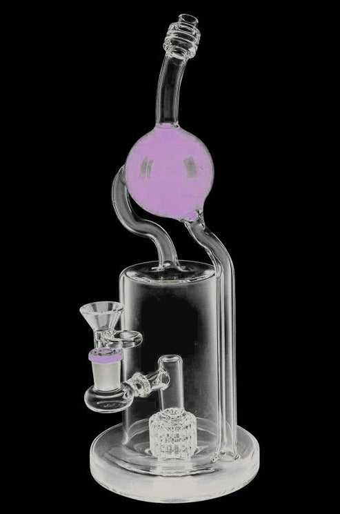 Stunning Glass Ball Recycler Water Pipe