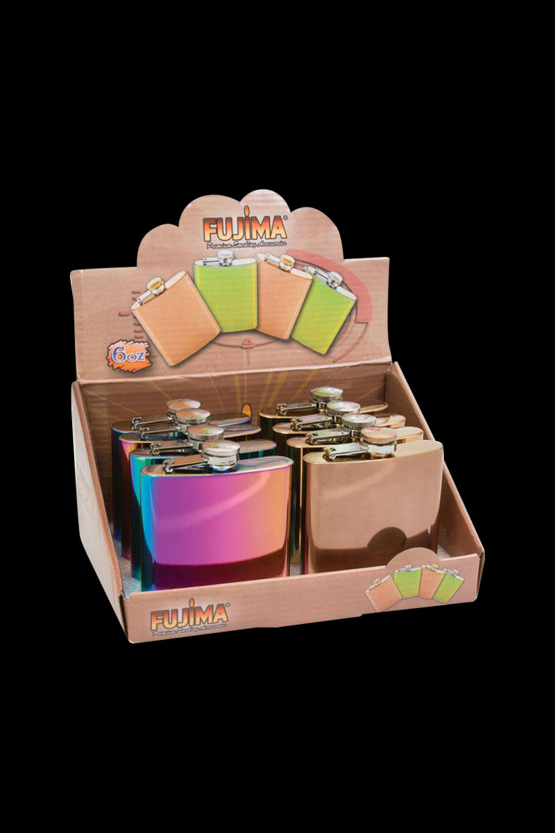 Fujima Chameleon Stainless Steel Flask - 8 Pack Bundle