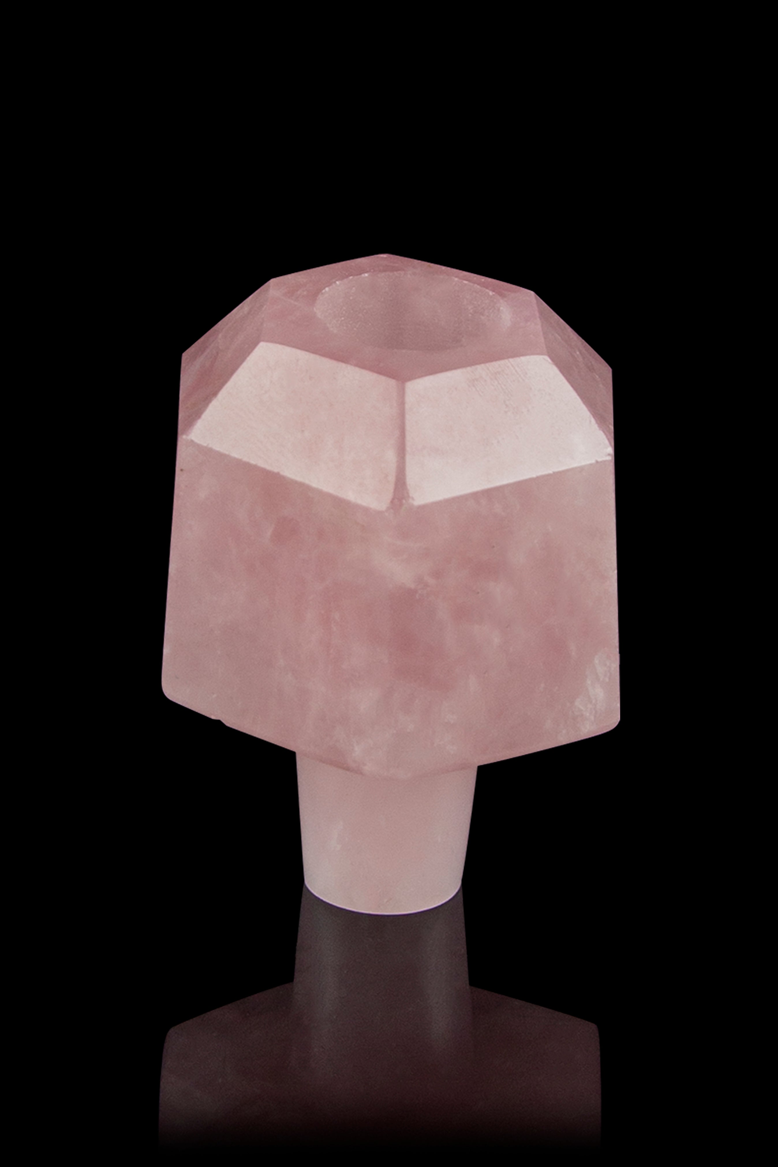 Blazin Janes Rose Quartz Crystal Herb Bowl - A Gem for Herb Lovers