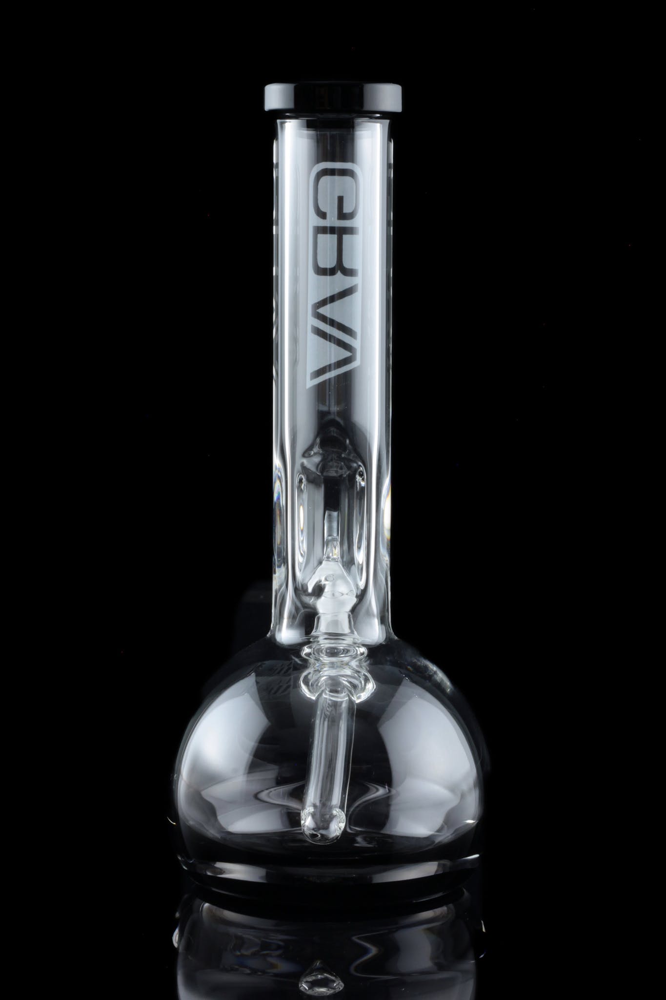 GRAV Small Round Base Water Pipe with Stunning Black Accents - A Must - Have!