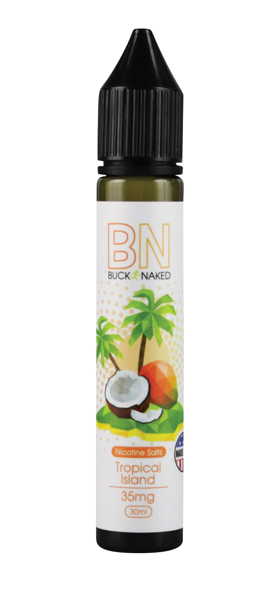 Buck Naked Tropical Island Nic Salt E-Liquid: A Tropical Vape Delight