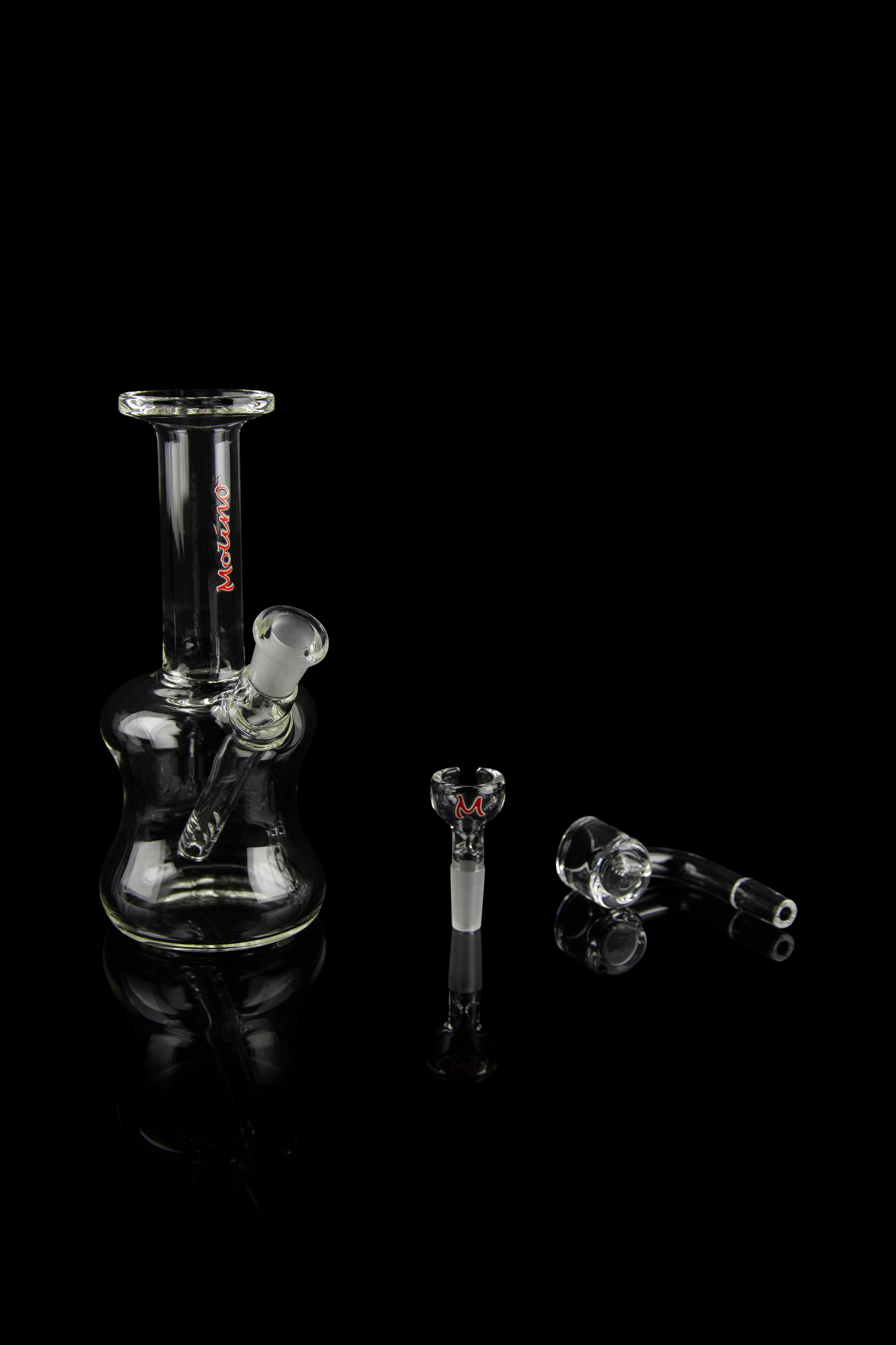Molino Glass Piston Mini Water Pipe - The Ultimate Travel Companion