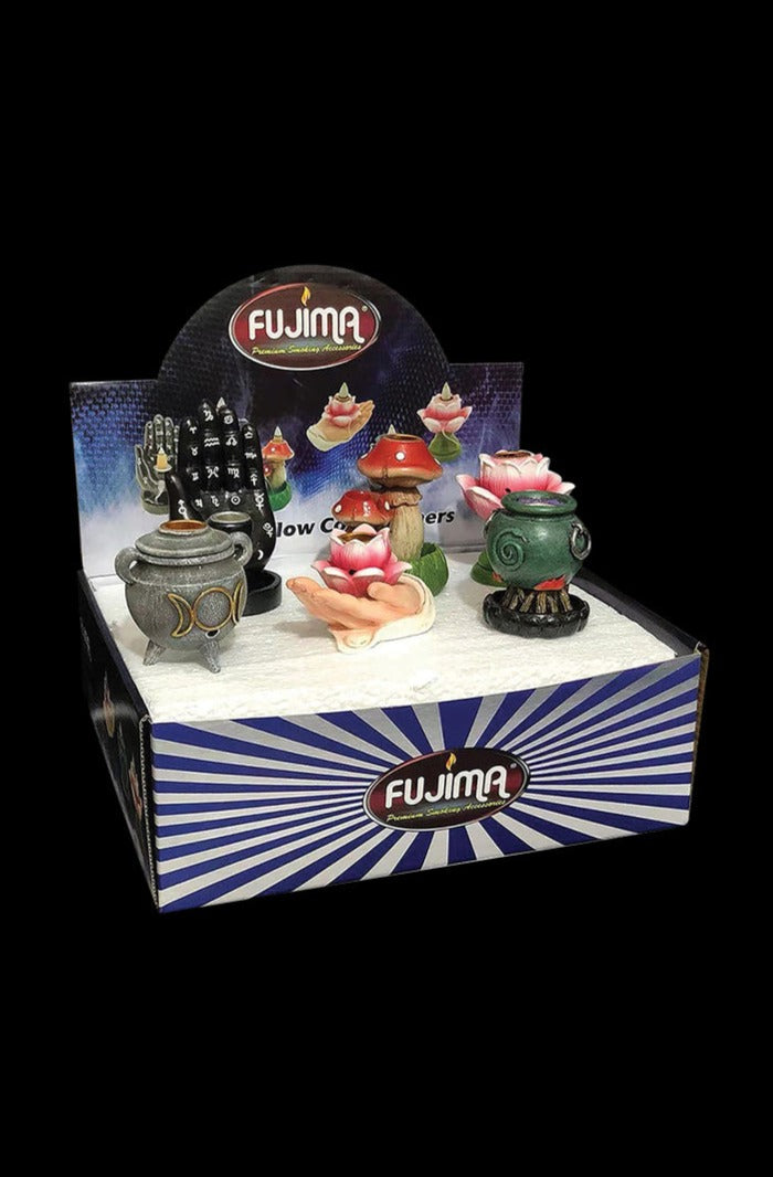 Fujima Mini Backflow Incense Burner Set - 6 Pack! Transform Your Space Now!