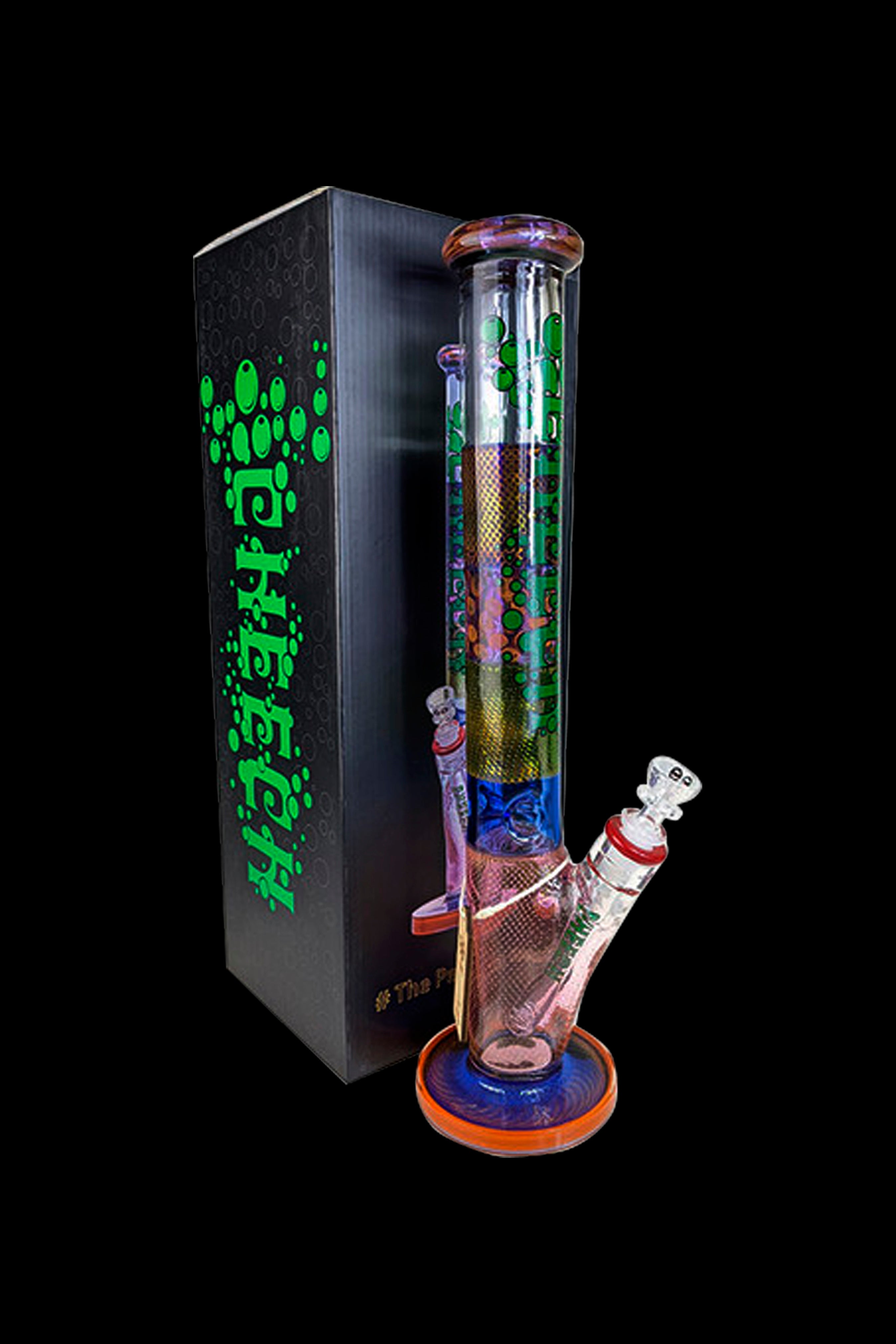 Cheech Glass Stunning Multi - Color Straight Tube Water Pipe