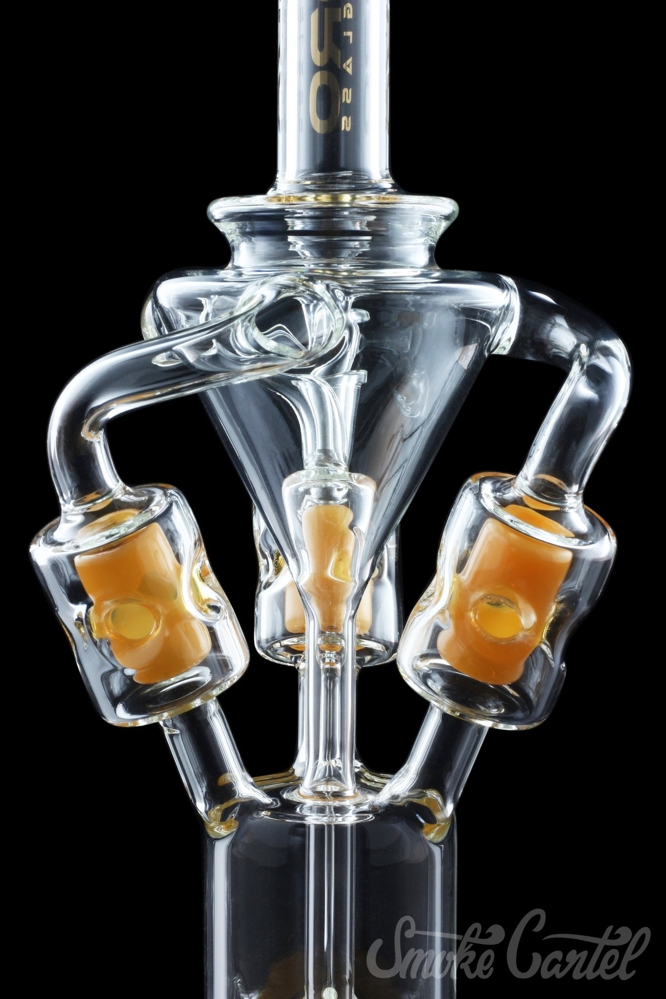 BoroTech Glass Lofn Triple Suspended Swiss Recycler - Elevate Your Smoking Experience
