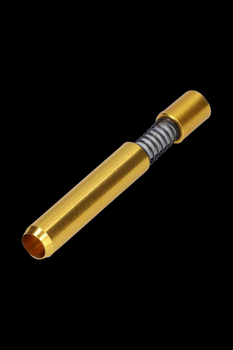 Awesome Metal Spring-Loaded One Hitter Pipe