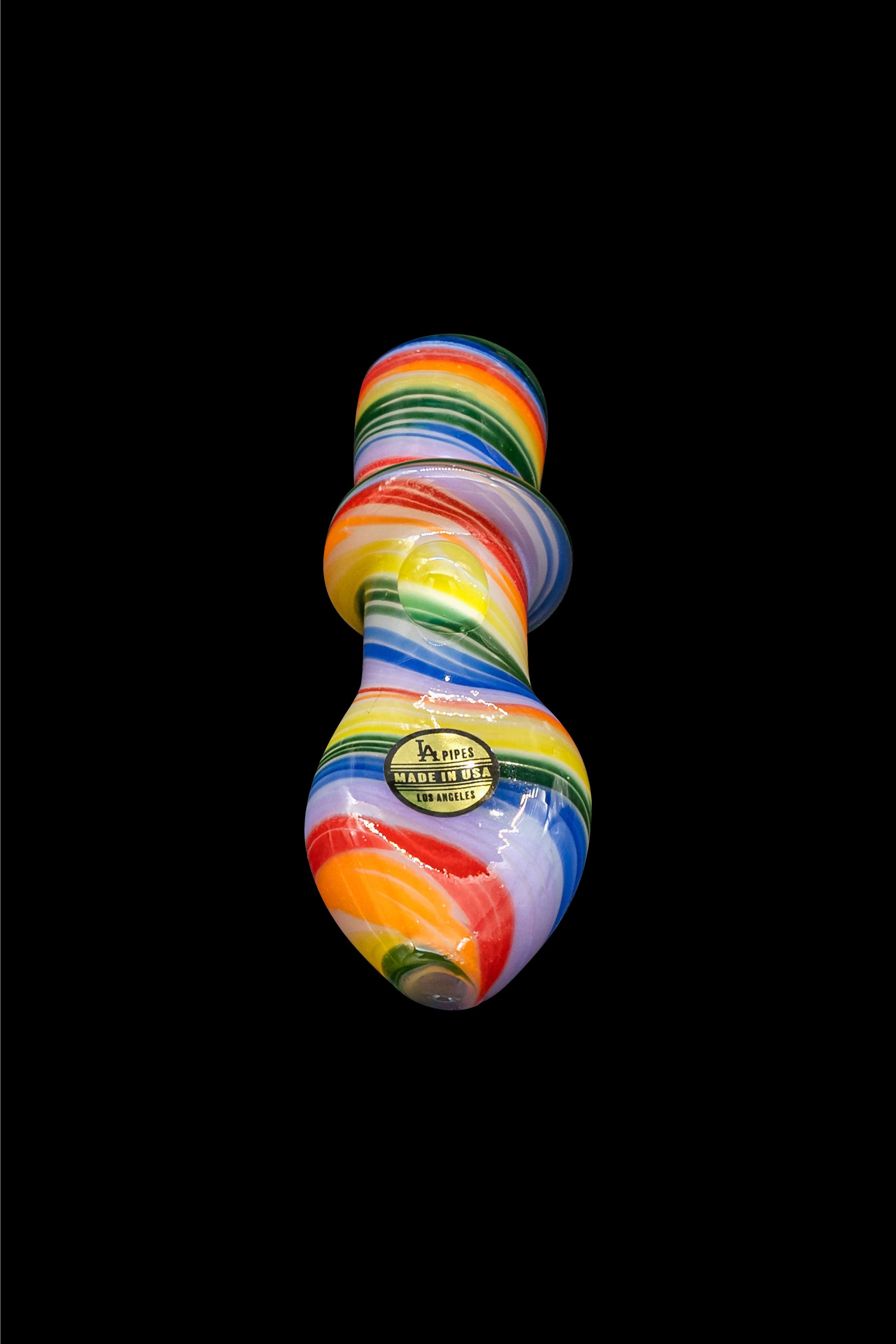LA Pipes Rainbow Tornado Chillum: A Stunning Smoking Companion
