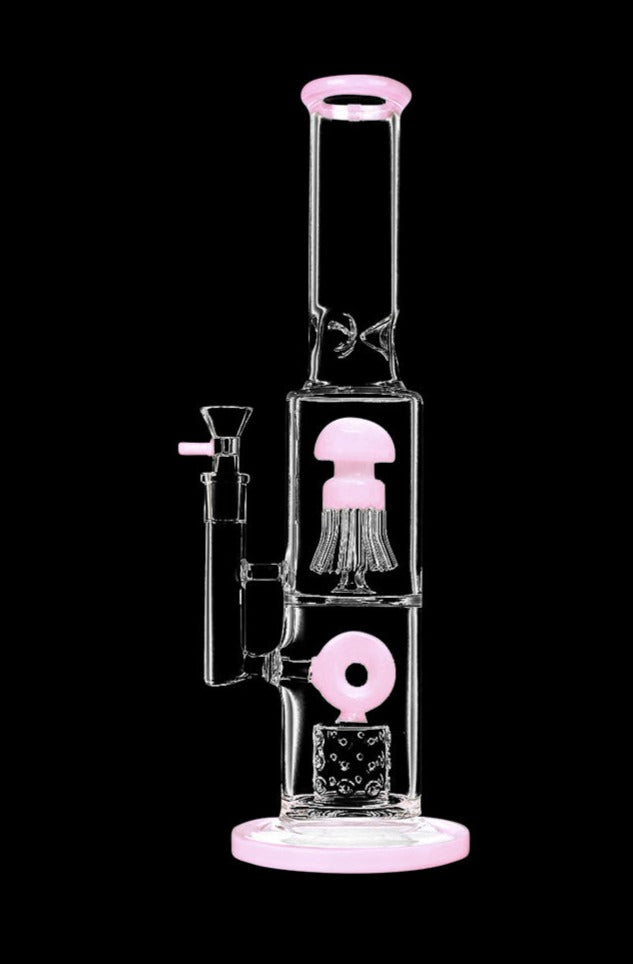 Amazing Dual Chamber Jellyfish Perc Water Pipe