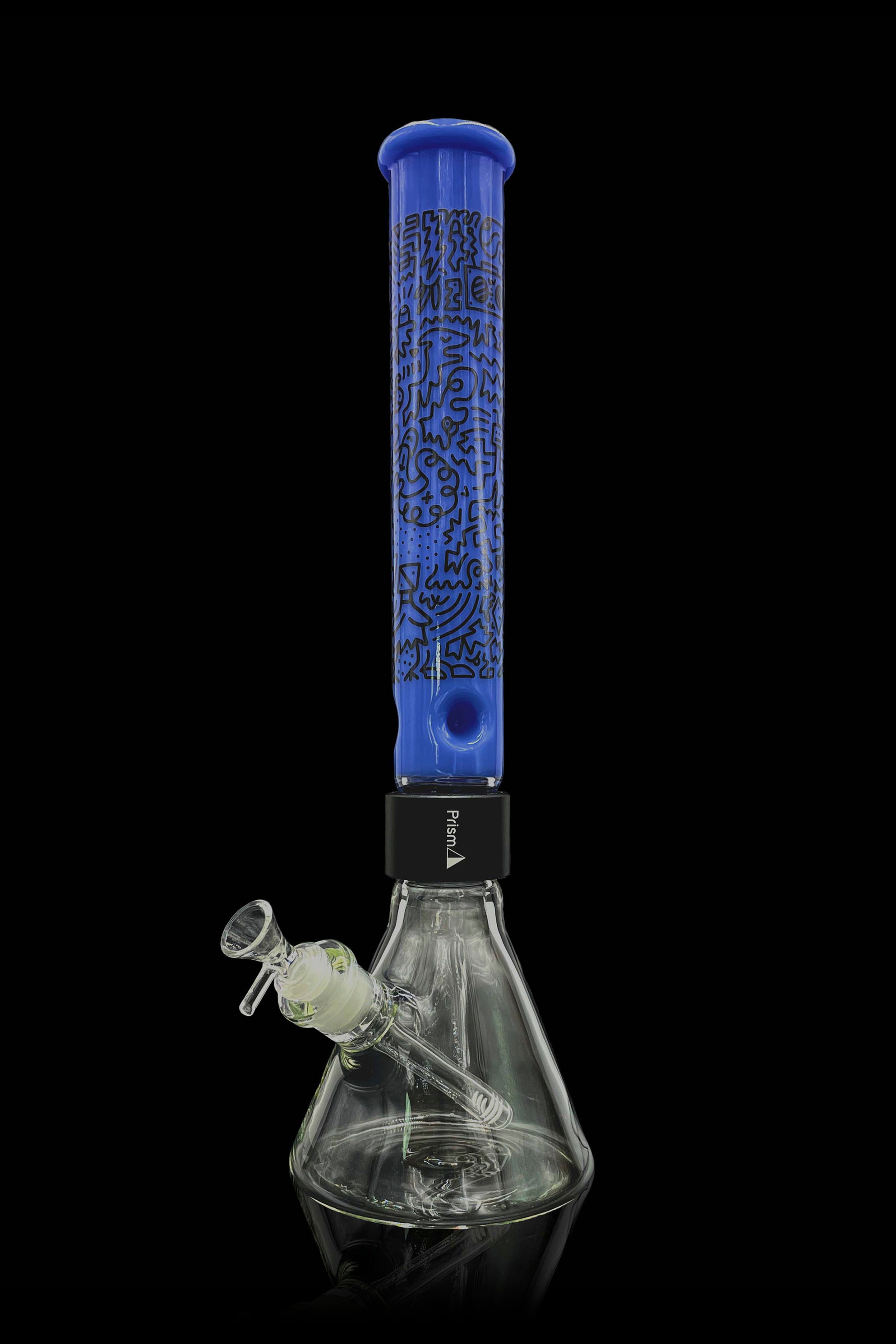 Prism Halo Blueberry Bong: Stunning Single - Stack Beaker
