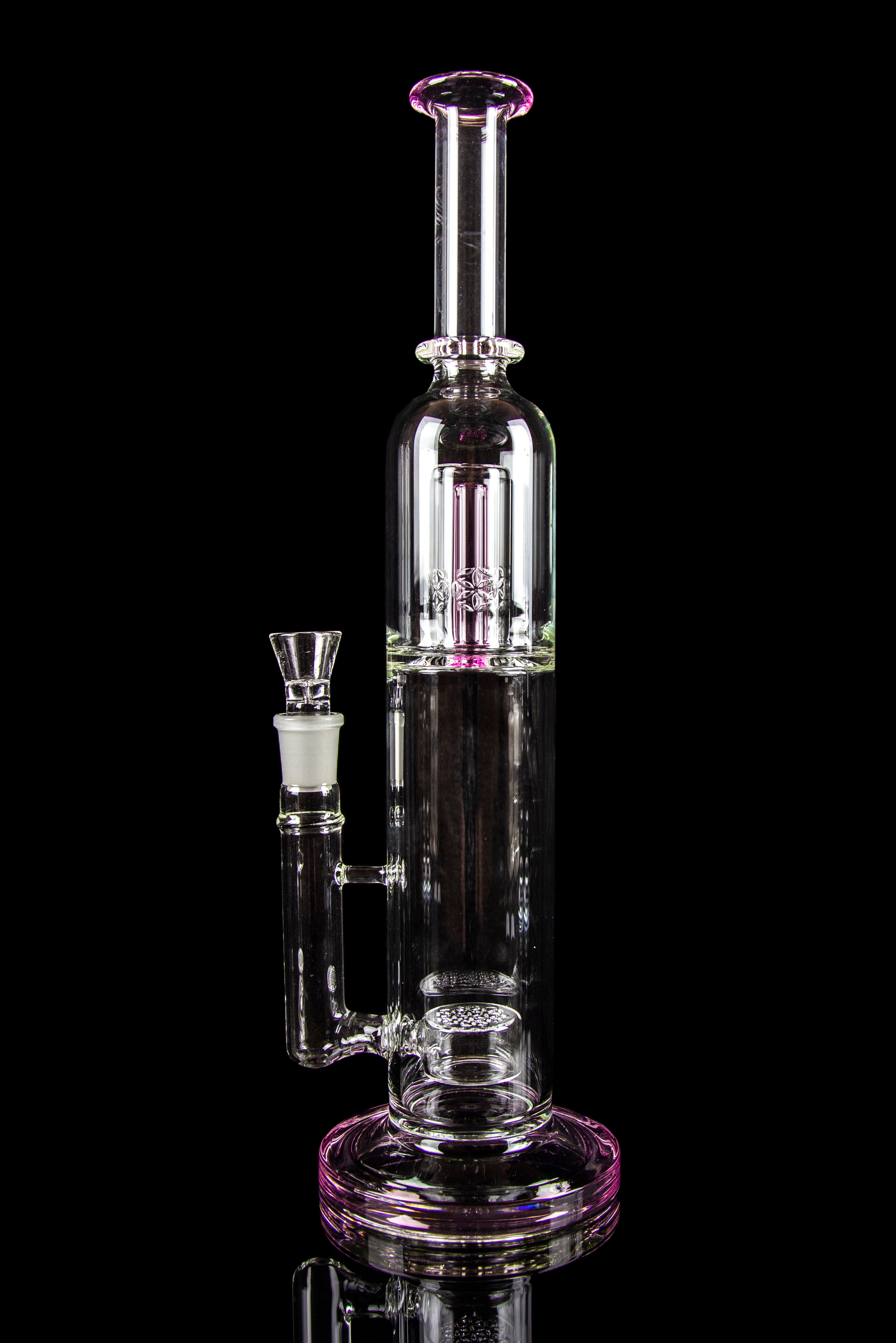 Explosive Cherry Bomb Domed Straight Tube with Vibrant Colored Accents