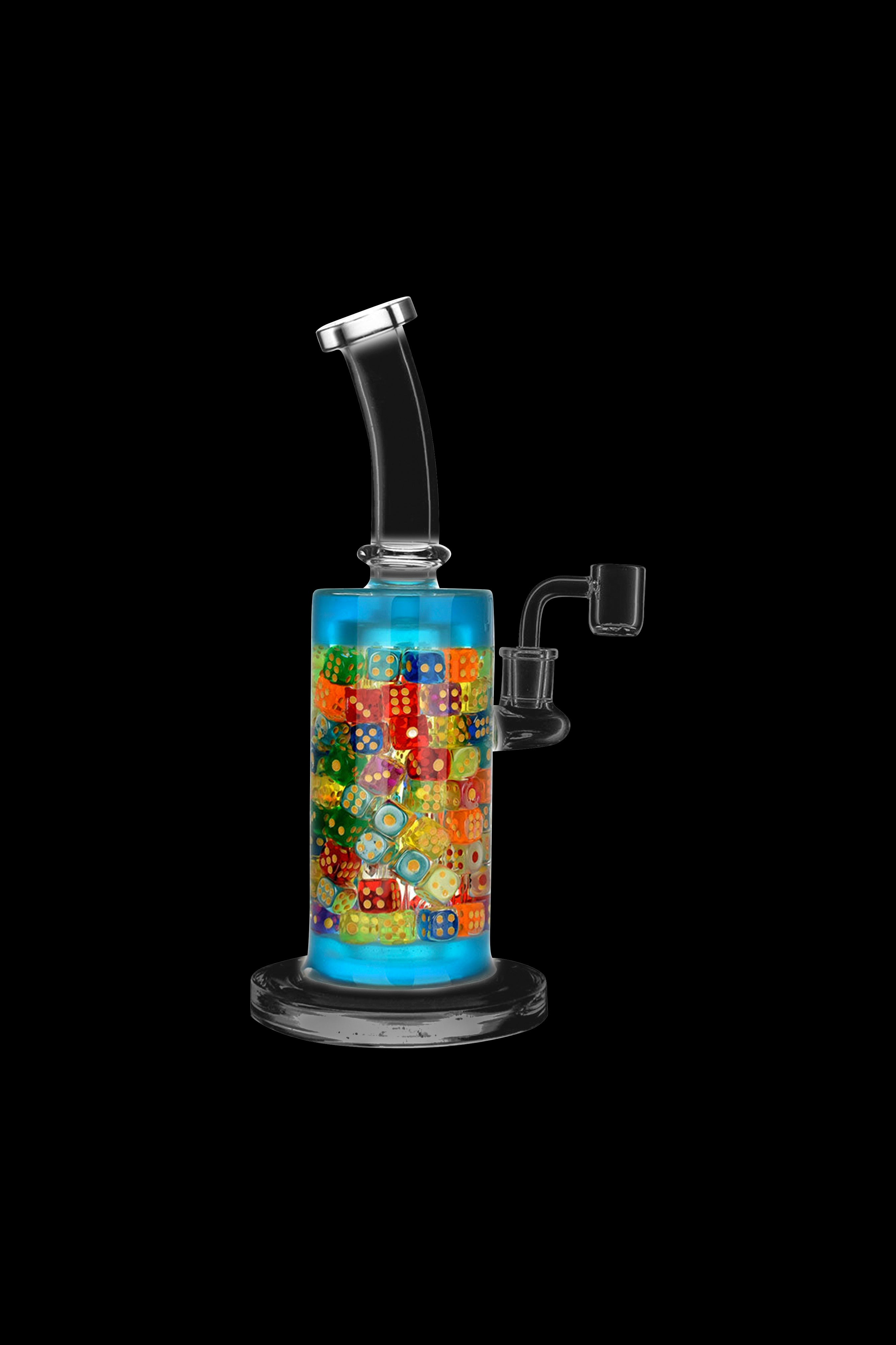 Lucky Dice Dab Rig - A Colorful Smoking Adventure