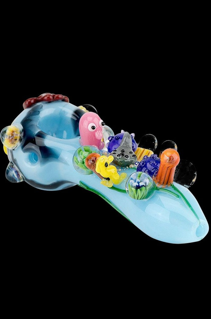 Empire Glassworks Great Barrier Reef Spoon Pipe - A Stunning Piece of Art