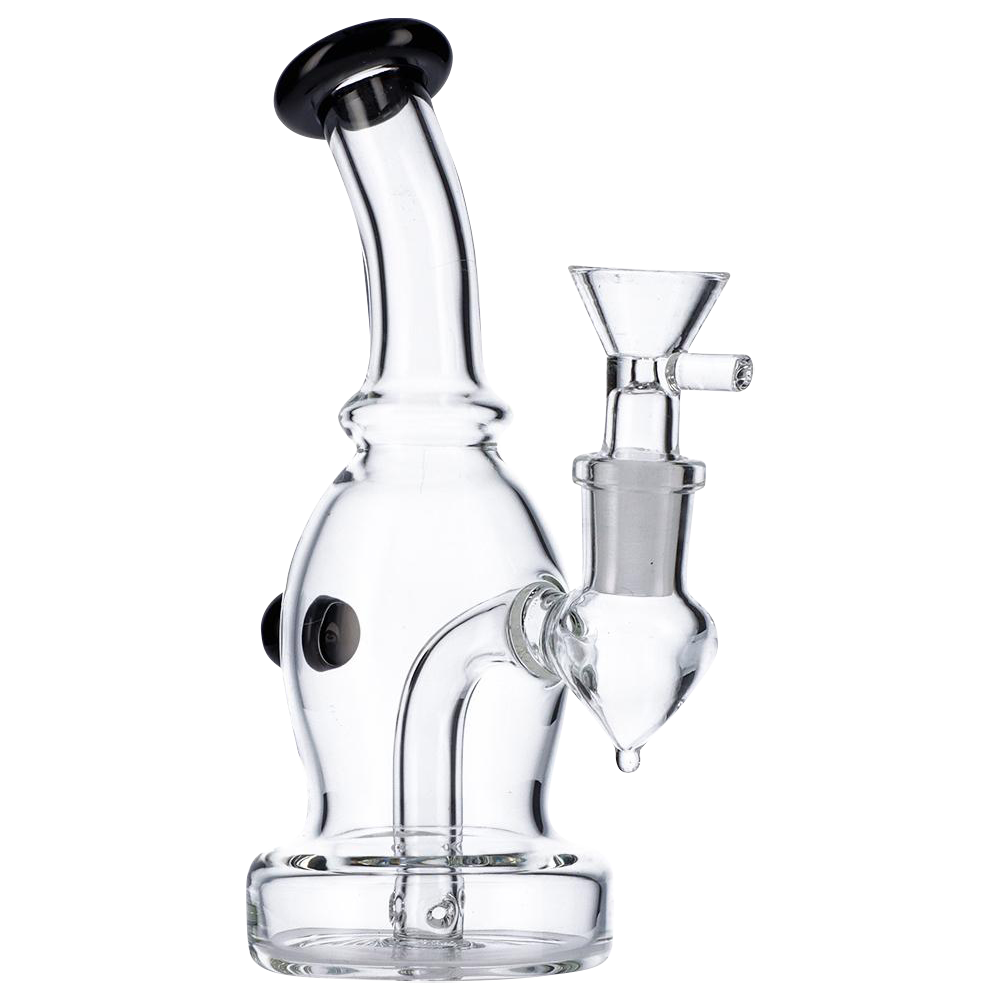 Stunning Bent Neck Glass Bubbler