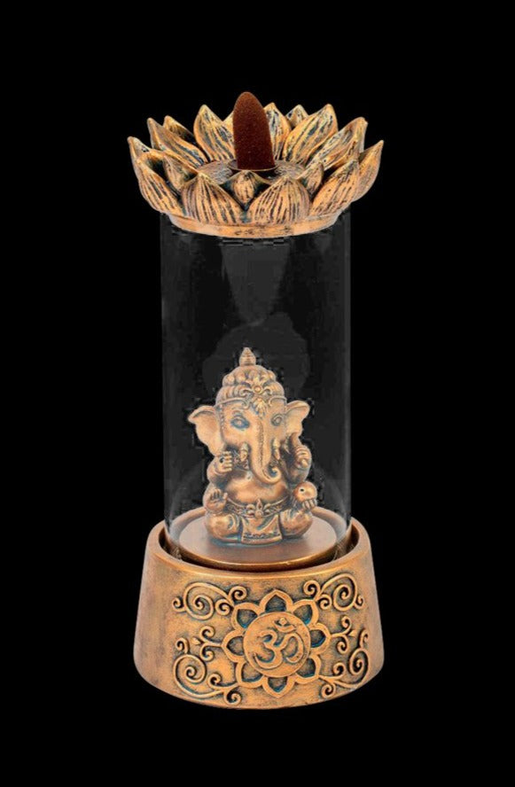 Stunning Ganesh Backflow Incense Burner with LED Lights
