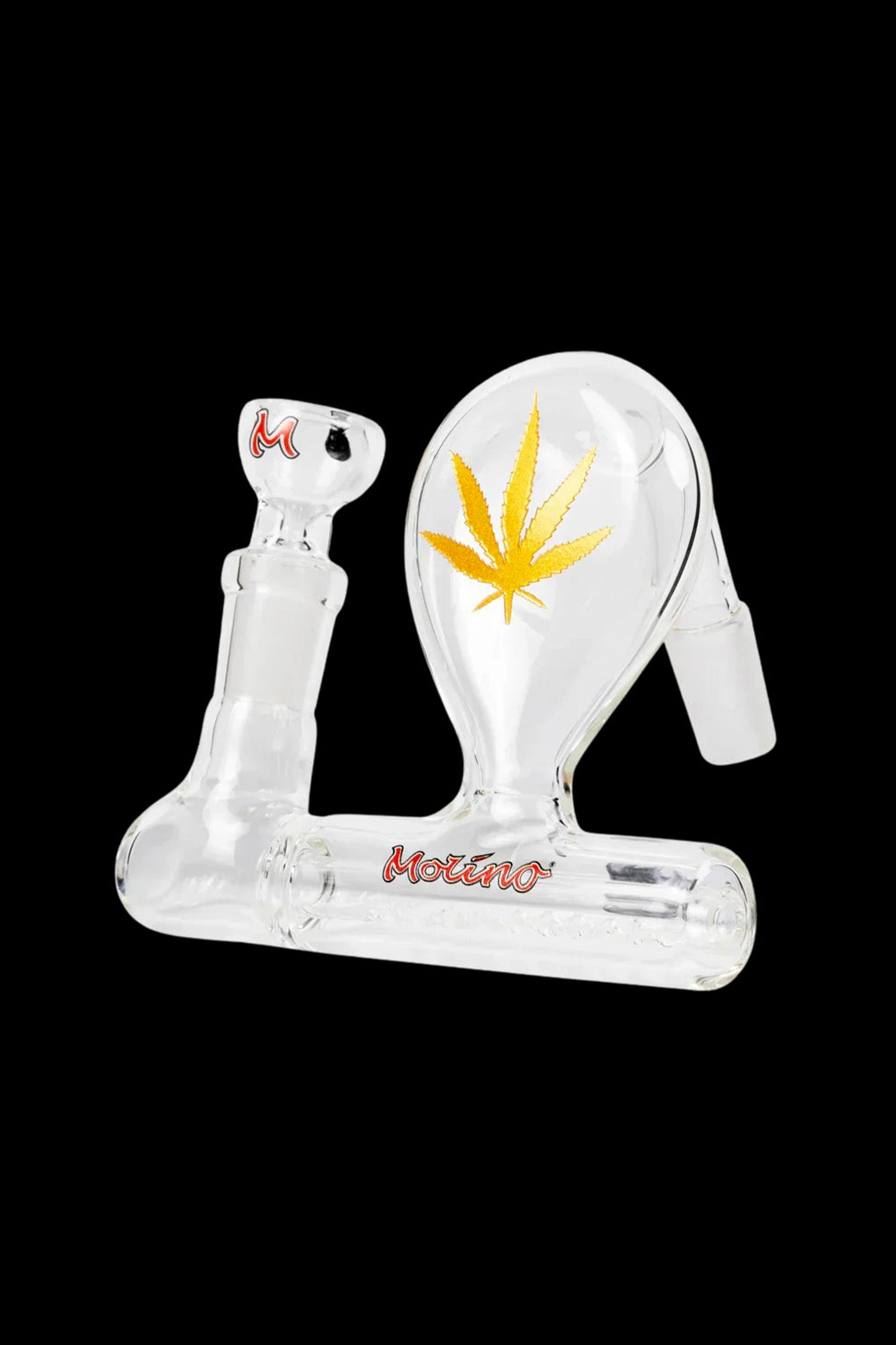 Molino Gold Fashion Glass Bong with Matching Gold Pre - Cooler Set: Smoke Like a Star!