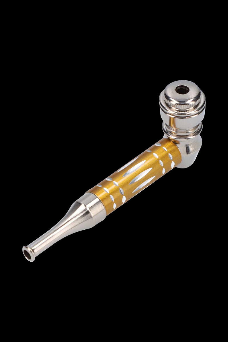 Gorgeous Colored Stem Metal Hand Pipe