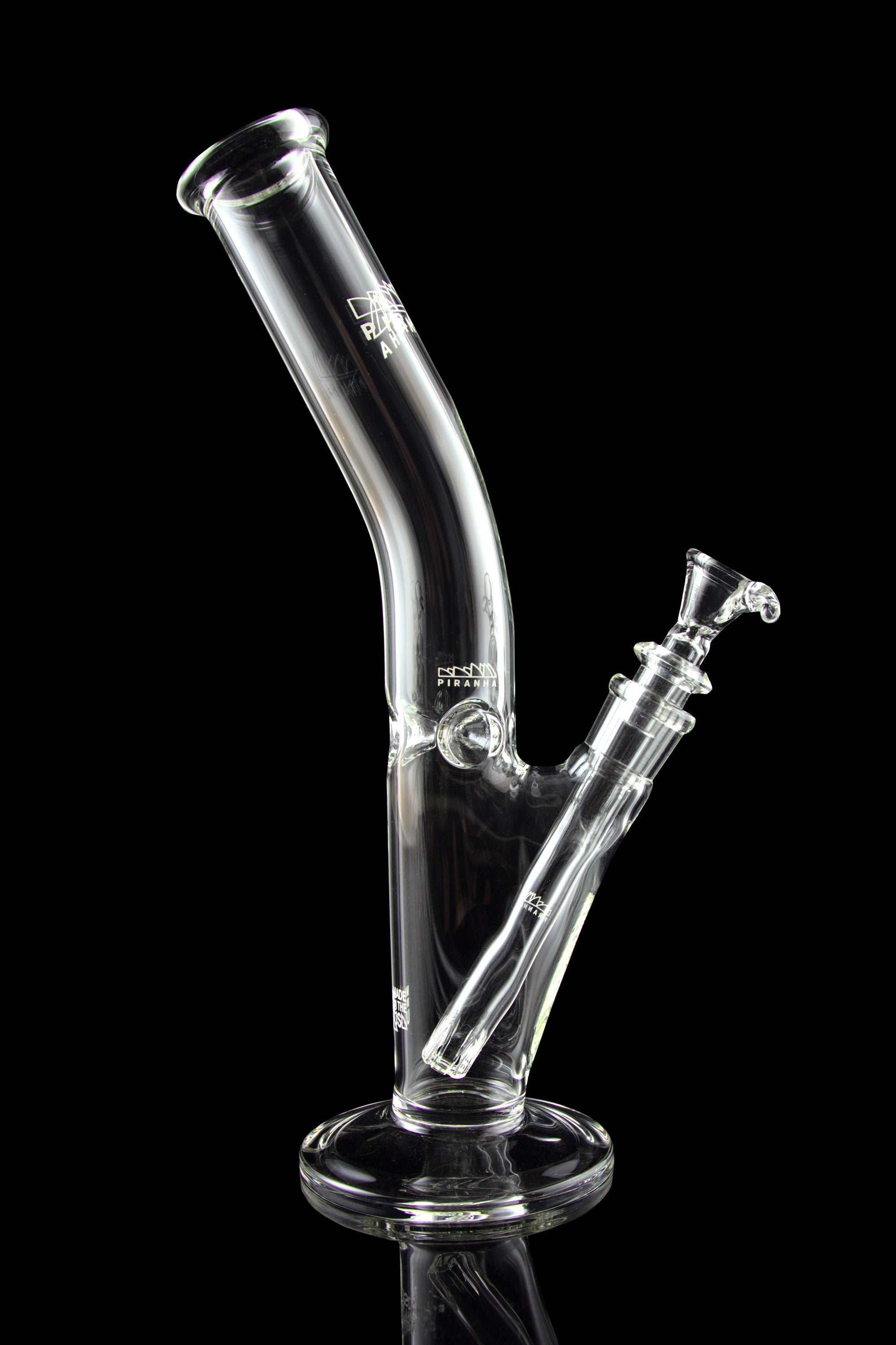 Piranha Glass Straight Tube Bong: Your Ultimate Smoking Companion with Bowl & Banger