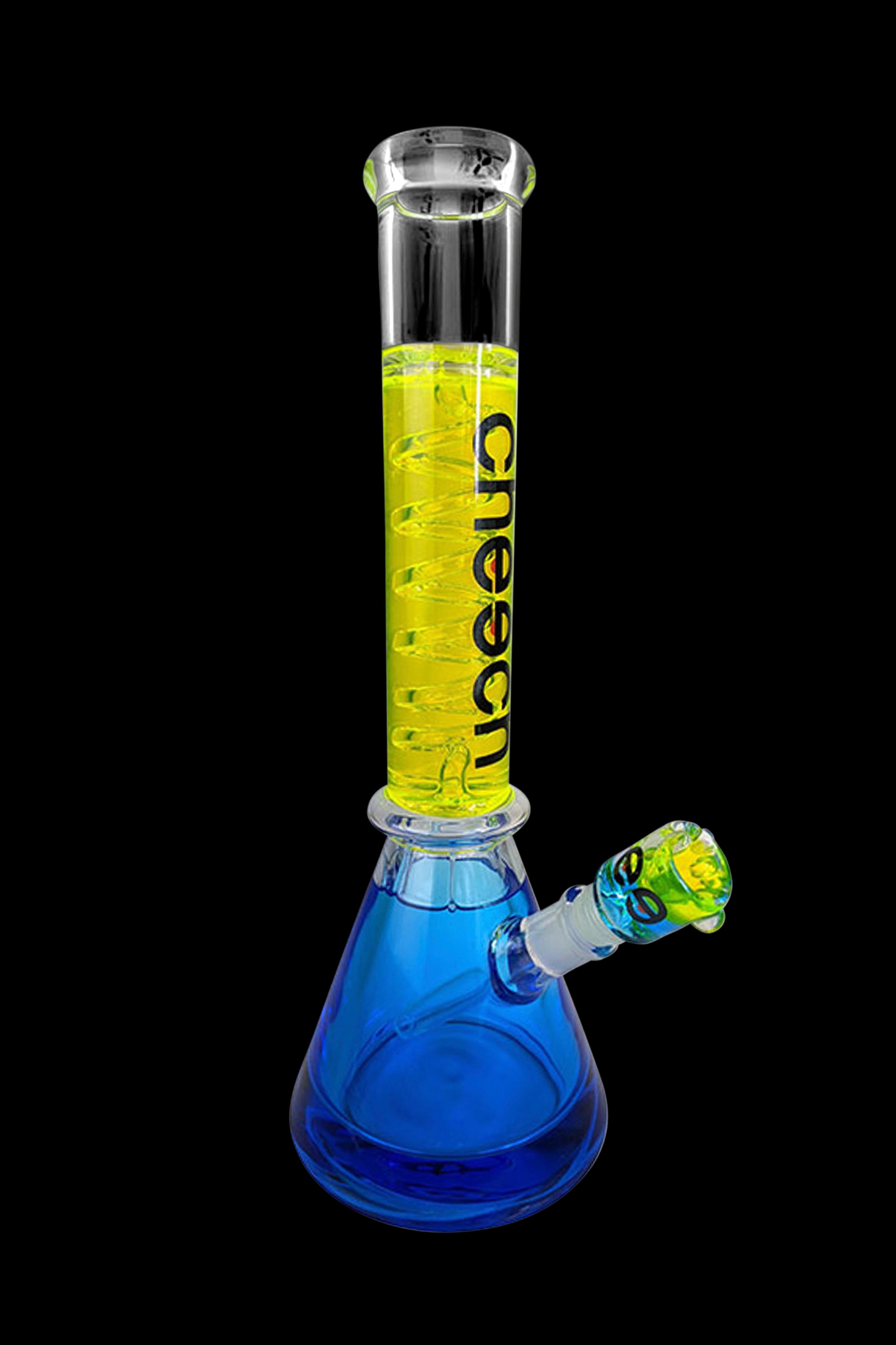 Cheech Glass Freezable Double Glycerin Water Pipe - The Ultimate Smoking Experience