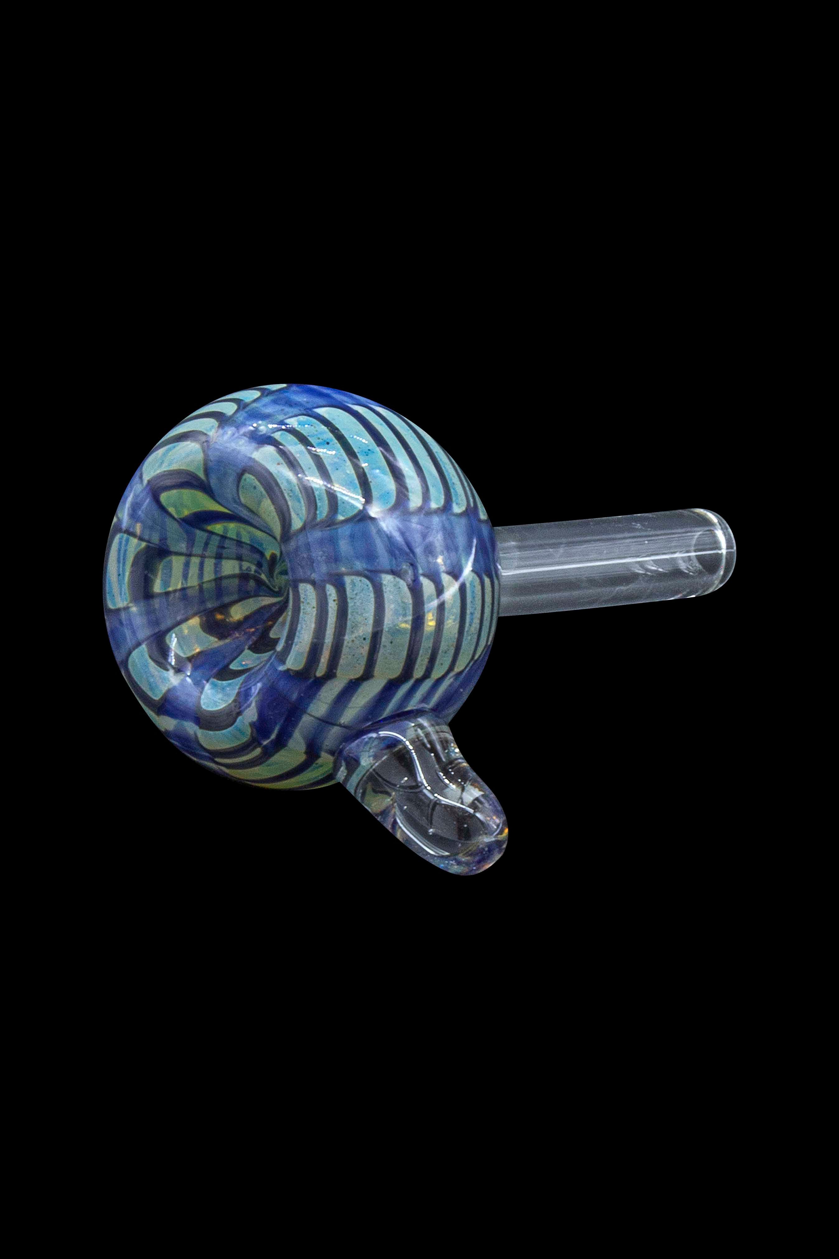 LA Pipes Colorful Raked Bubble Pull - Stem Slide Bowl - A Stunning Addition!