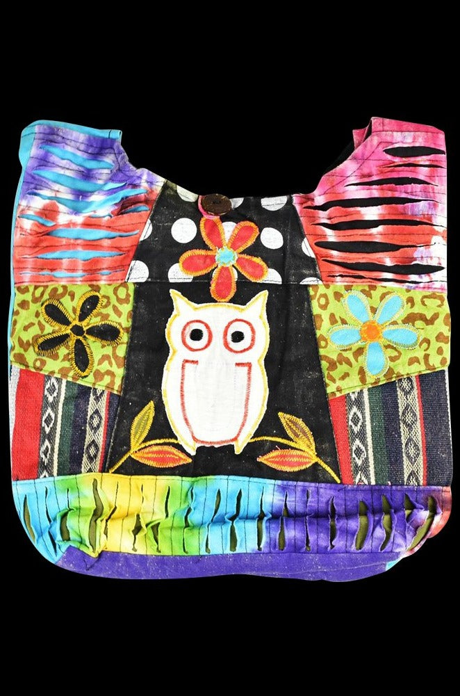 Enchanting Forest Wildflower Owl Razor Cut Bag