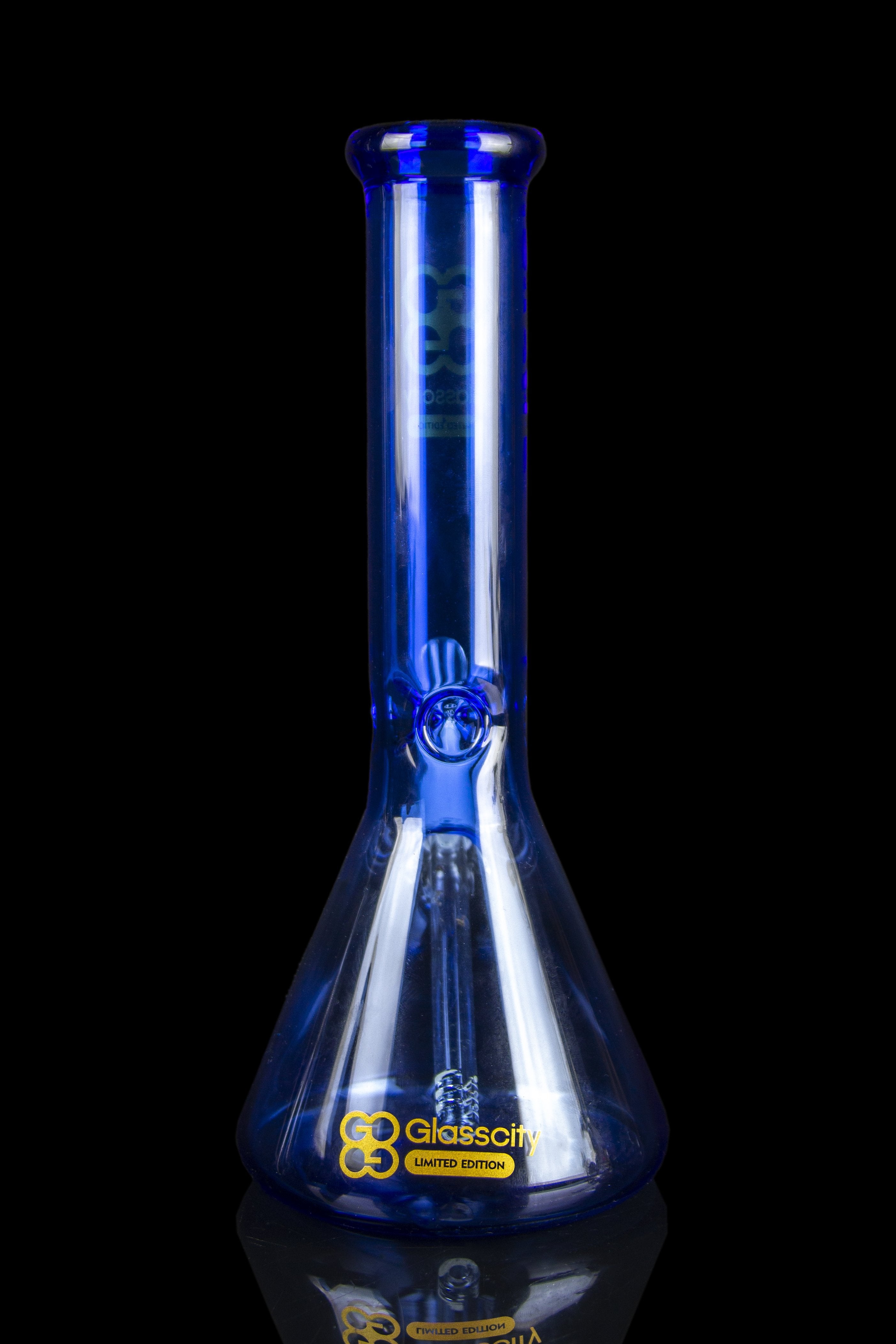 Grasscity's Stunning Limited Edition Cobalt Blue Beaker Ice Bong - Grab Yours Now!