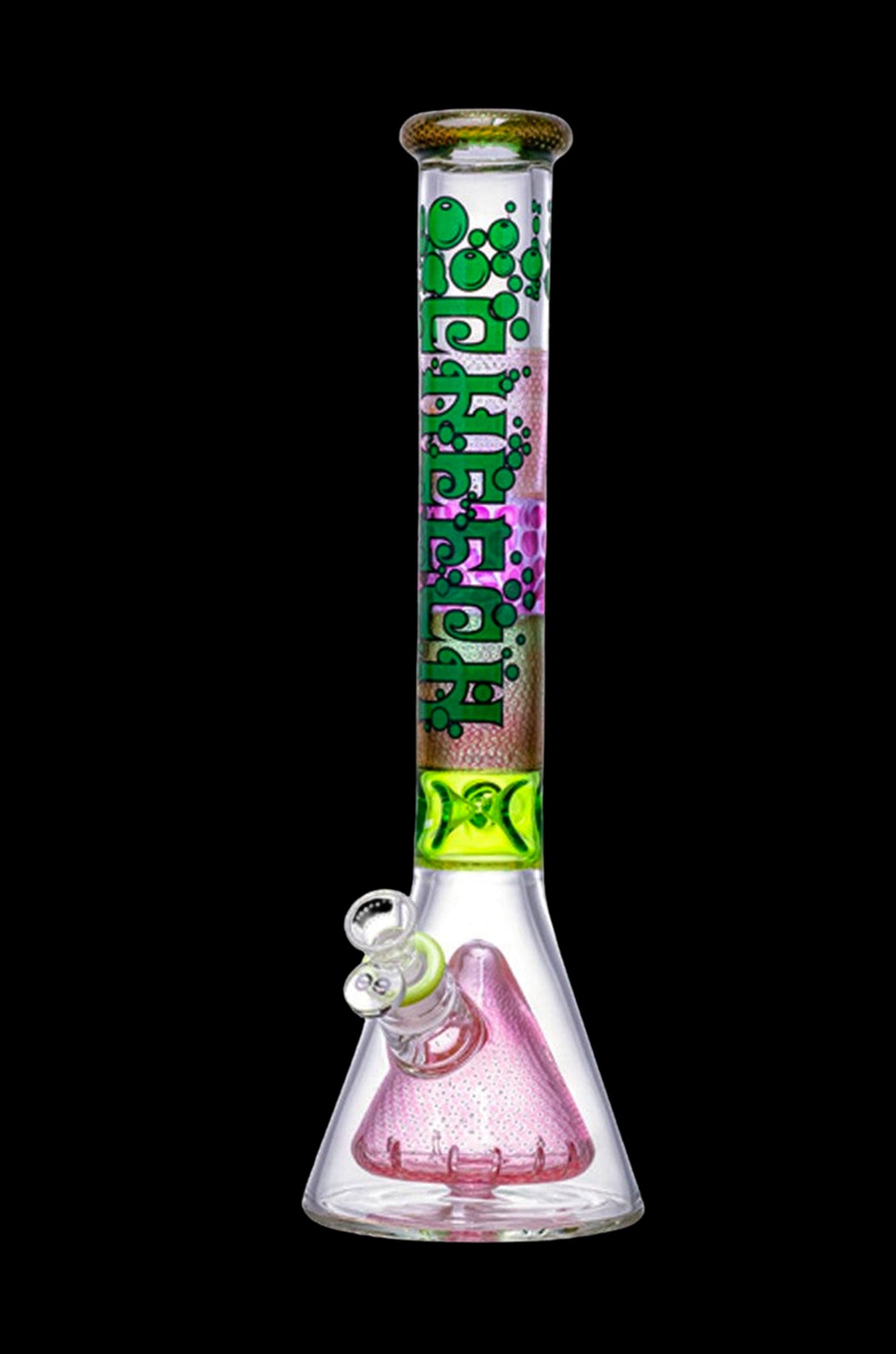 Cheech Glass Colorful Beaker-in-Beaker Bong