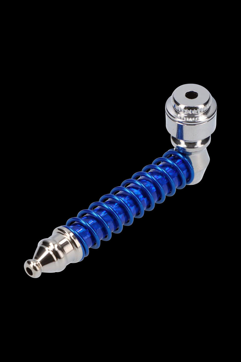 Indestructible Colored Spiral Metal Hand Pipe