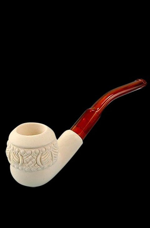 Exquisite Hand Carved Topkapi Meerschaum Pipe