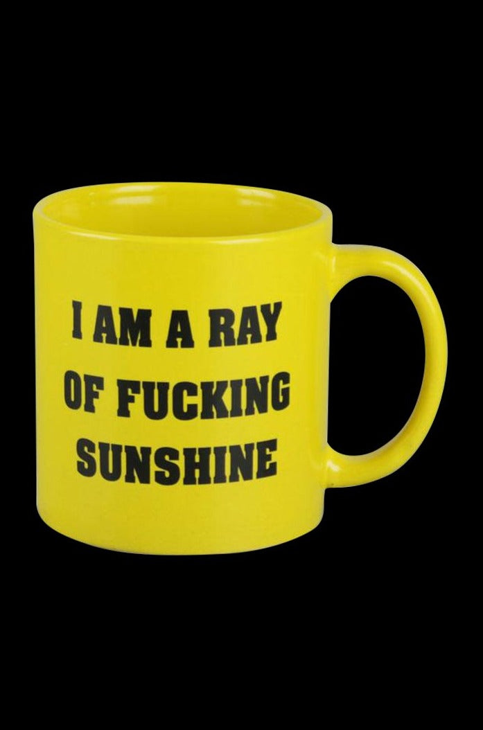 Sunshine Sarcasm Mug - 'I'm a Ray of Fucking Sunshine'