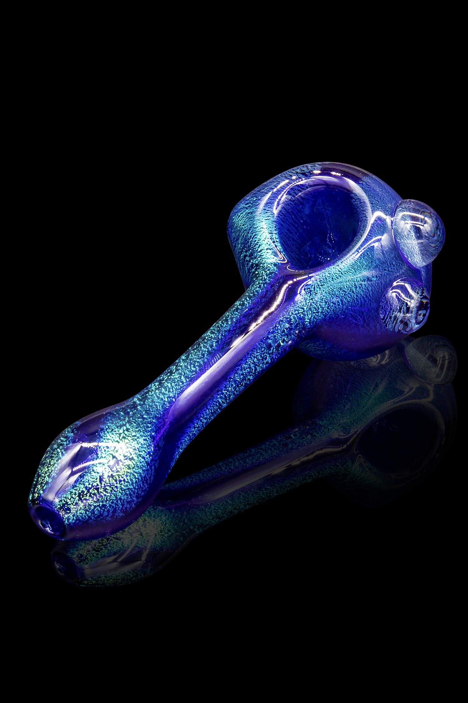 LA Pipes Blue Dream Solid Blue Dichro Spoon - A Smoking Marvel