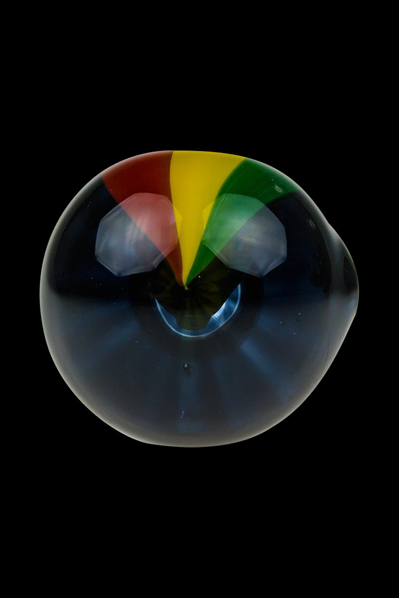 Black Rasta G-Spot Glass Spoon Pipe - A Unique Smoking Companion