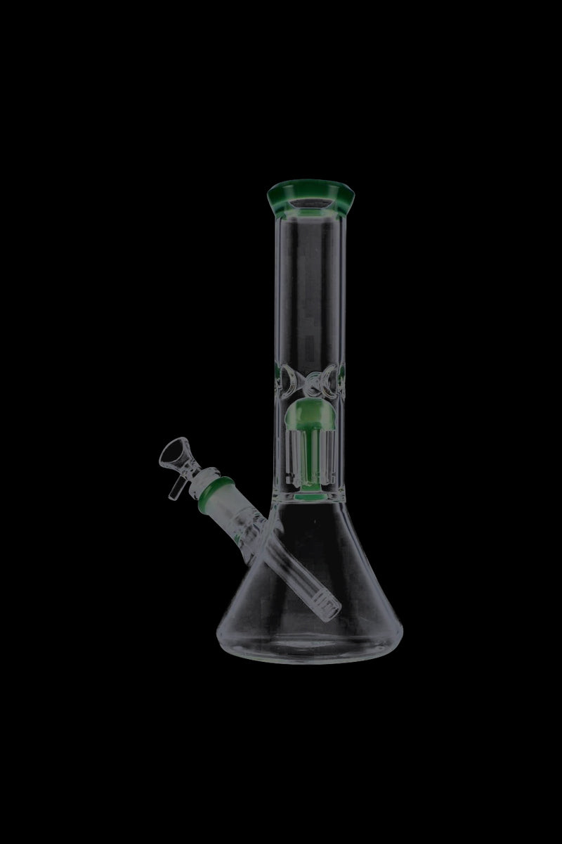 Stunning 12-Inch Beaker Base Ice Bong with 4-Arm Tree Perc