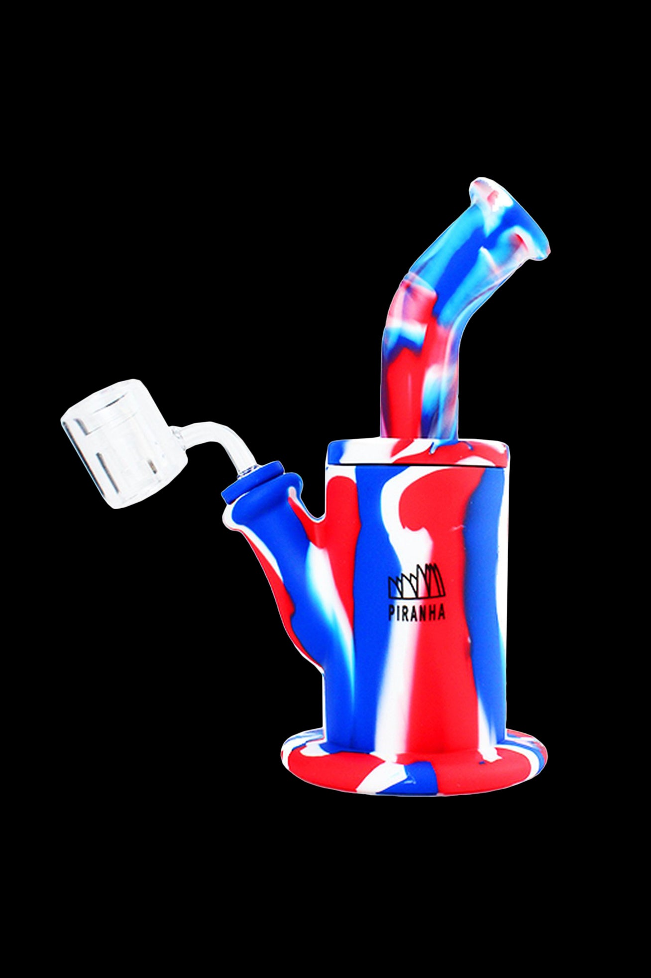 Piranha 9-Inch Silicone Fat Can Dab Rig - Surprise Assorted Colors