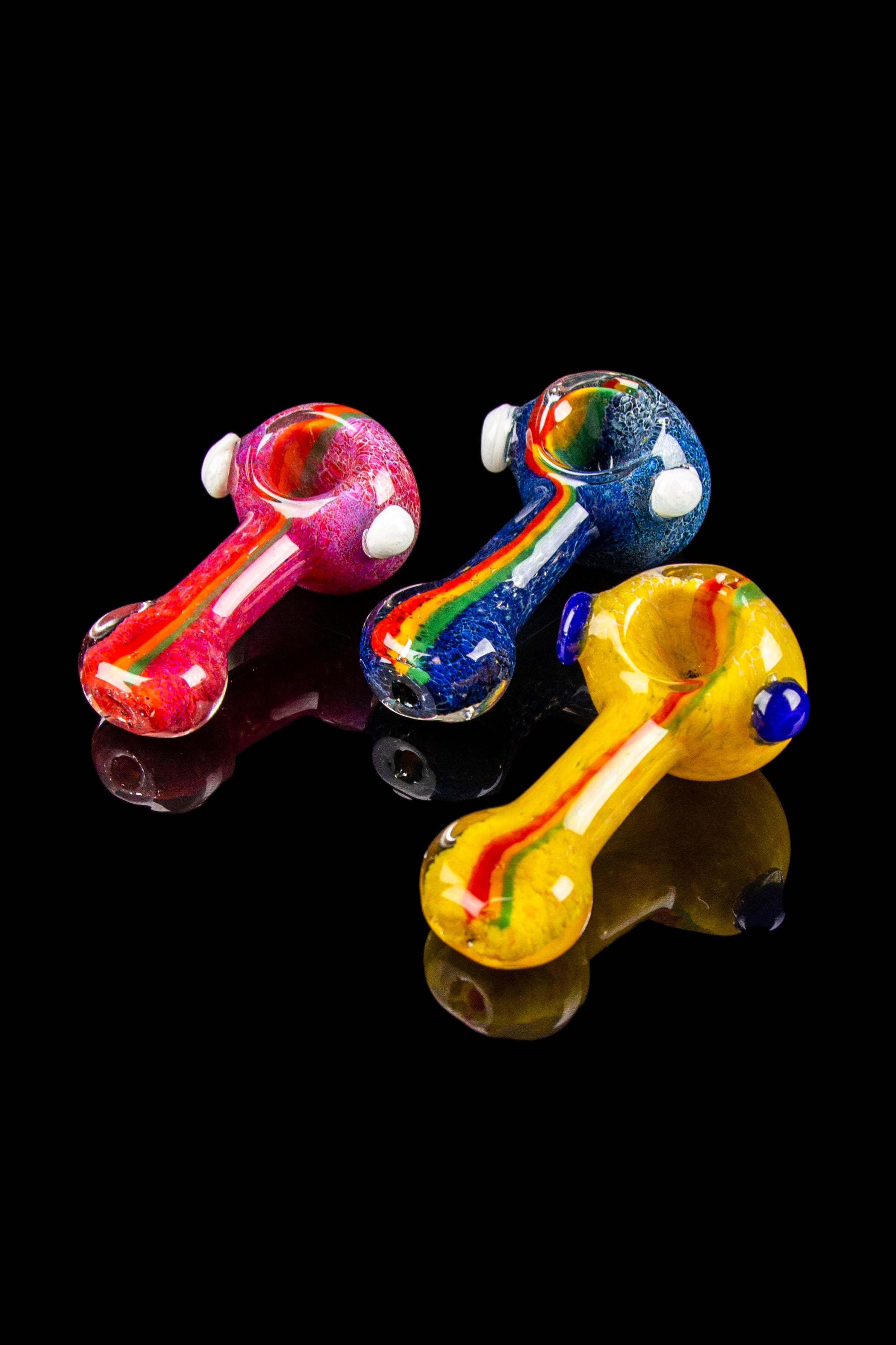 Stunning Striped Frit Hand Pipe
