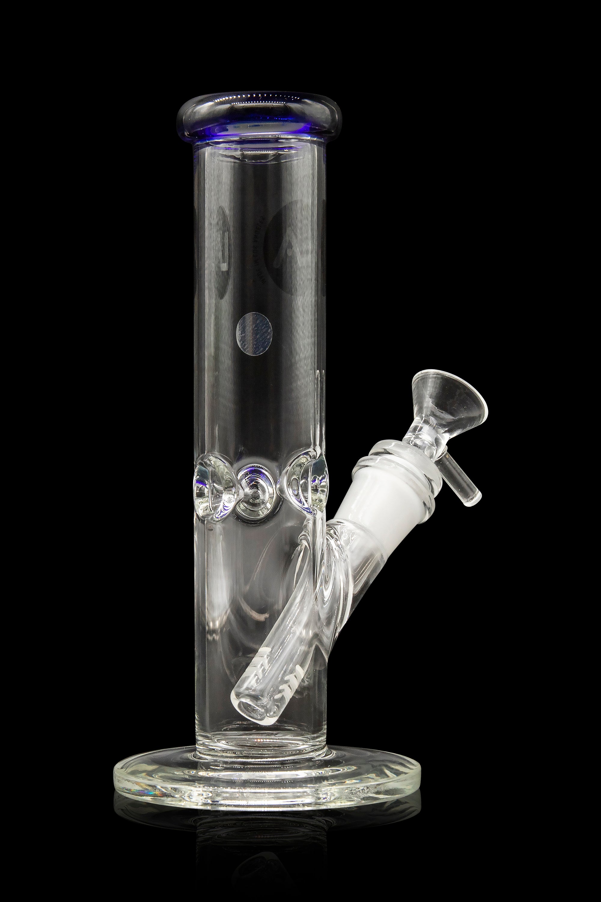 LA Pipes Borosilicate Glass Straight Tube Bong - A Timeless Classic
