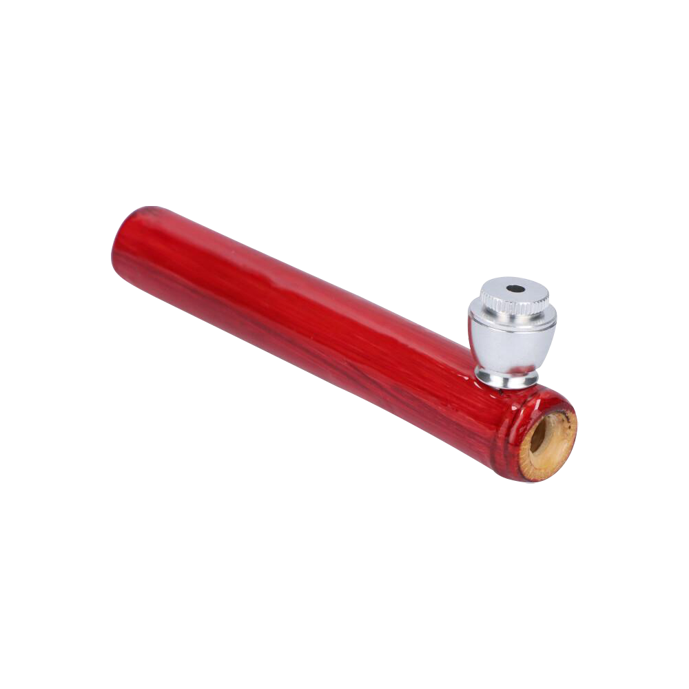 Elegant Bamboo Steamroller Pipe with Capped Herb Bowl