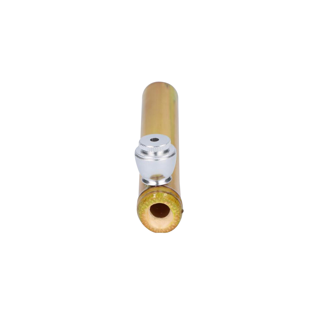 Elegant Bamboo Steamroller Pipe with Capped Herb Bowl