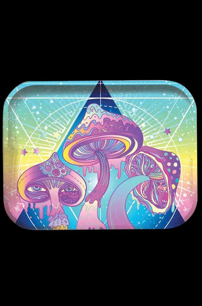 Pulsar's Colorful Psychedelic Metal Rolling Tray