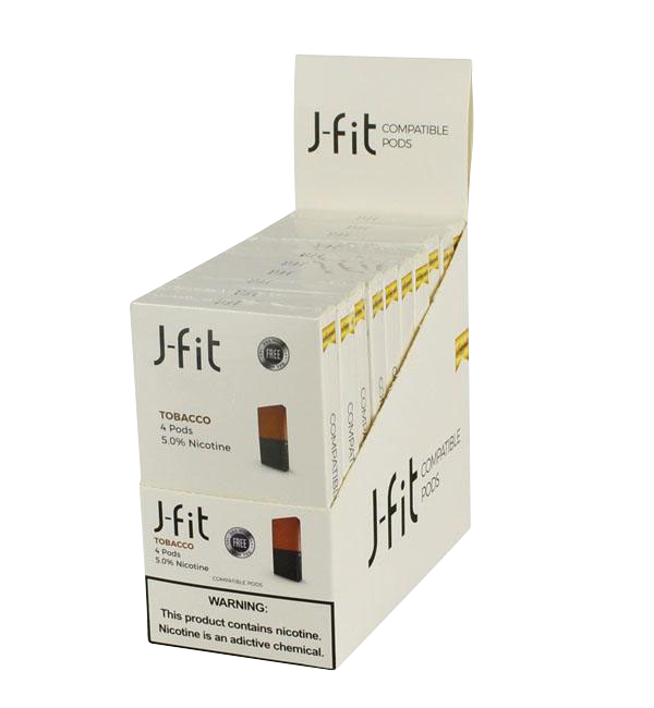J-Fit Pods Tobacco Nic Salt - Amazing Bulk 10 Pack