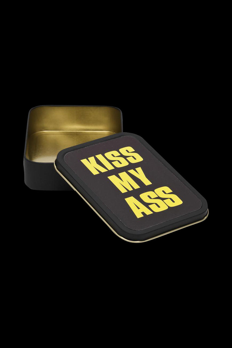 Rebellious Metal Stash Tin: Kiss My Ass