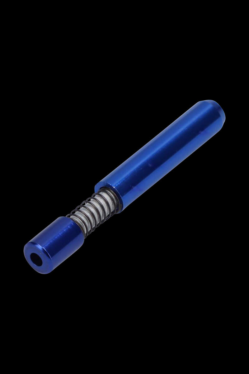 Awesome Metal Spring-Loaded One Hitter Pipe