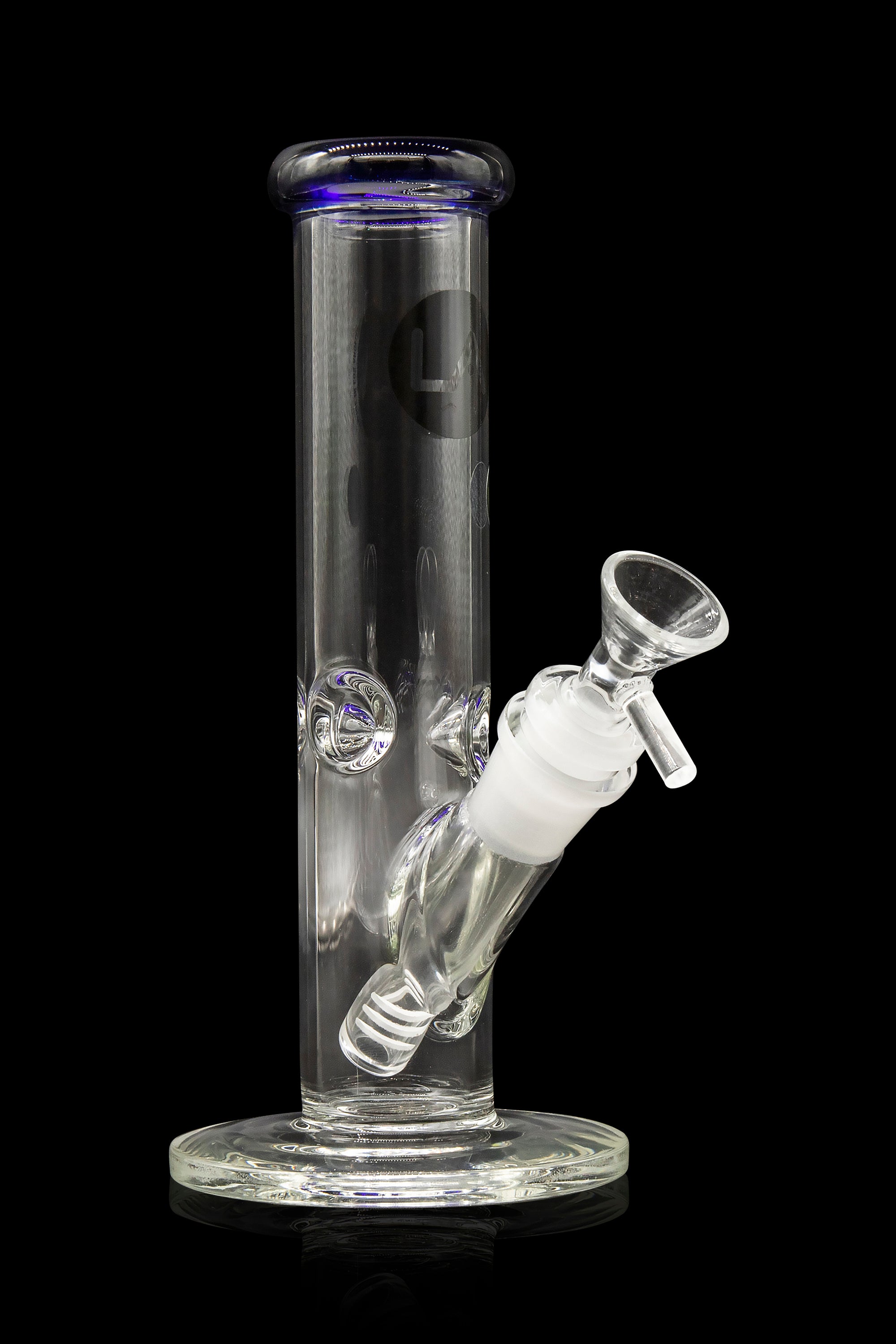 LA Pipes Borosilicate Glass Straight Tube Bong - A Timeless Classic