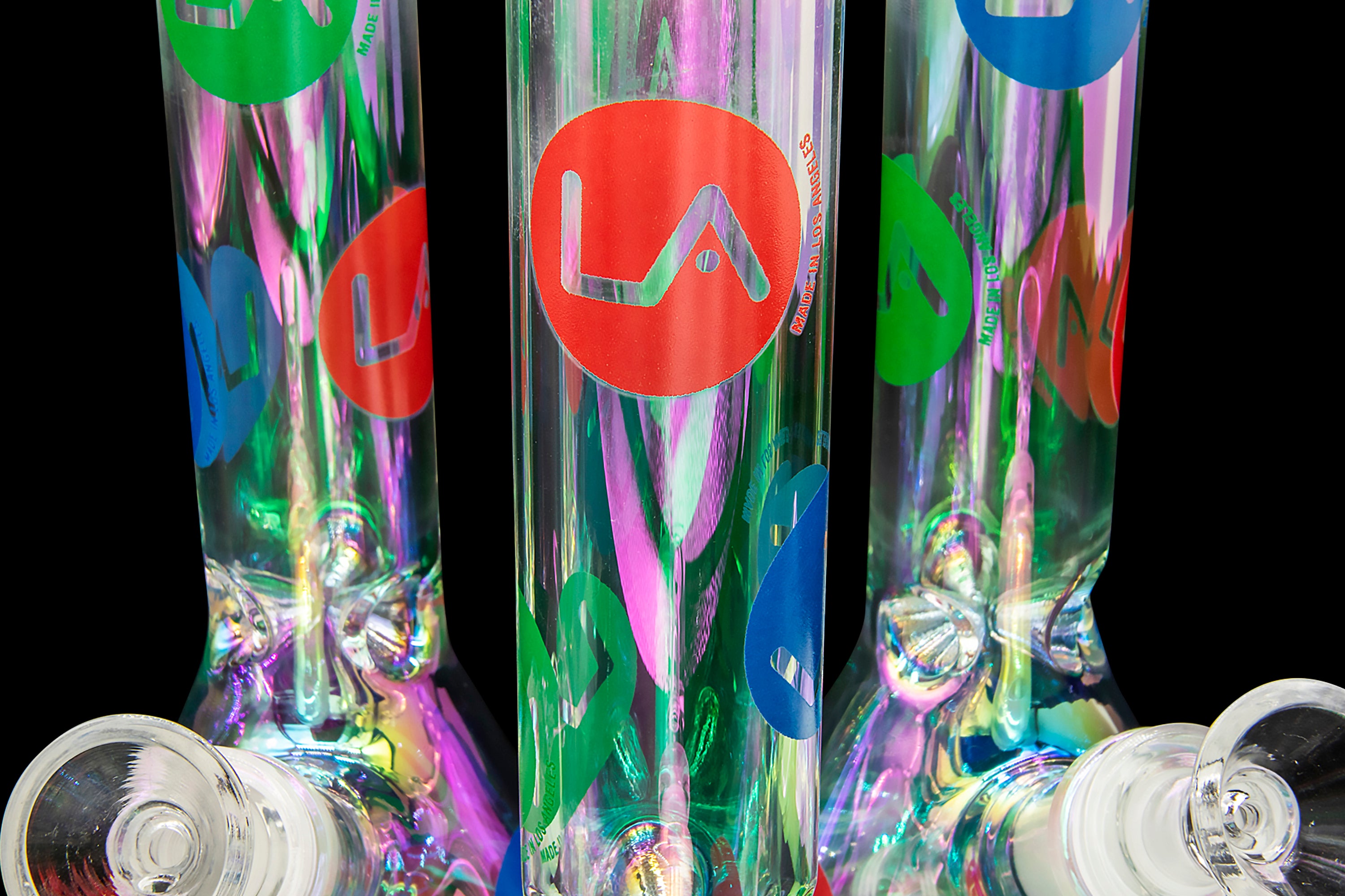 LA Pipes Limited Edition 8-Piece Iridescent Disco Beaker Set: A Groovy Retro Delight