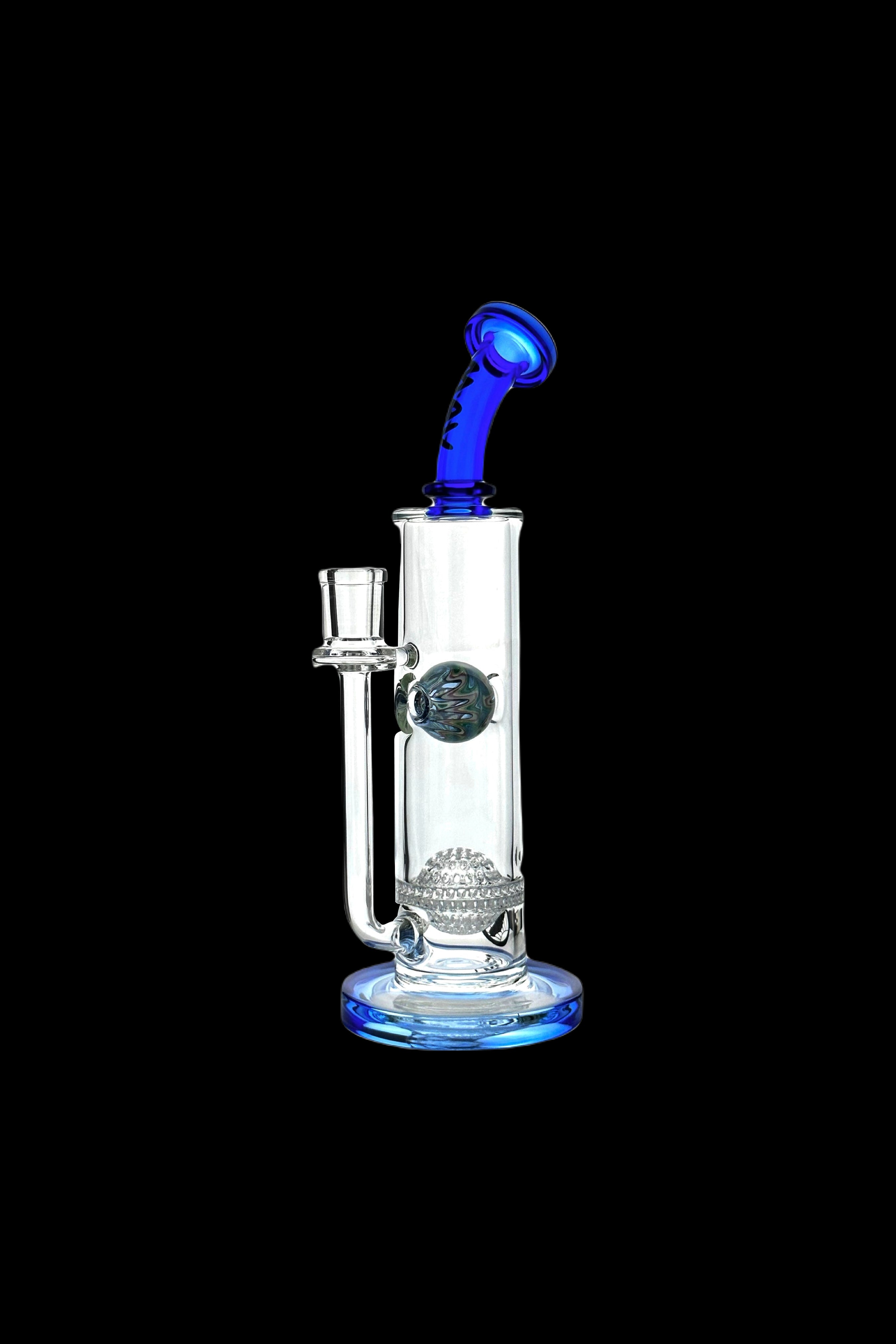 MAV Glass Eureka Honeyball Bent Neck Water Pipe - The Ultimate Smoking Experience