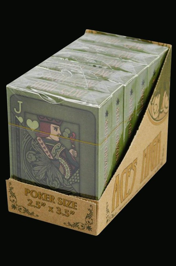 Aces High Poker Size Playing Cards - 6 Pack Bundle