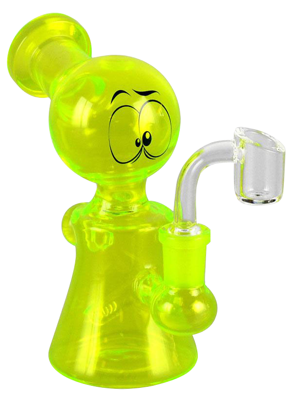 Whimsical Glass Eyes Oil Rig Water Pipe